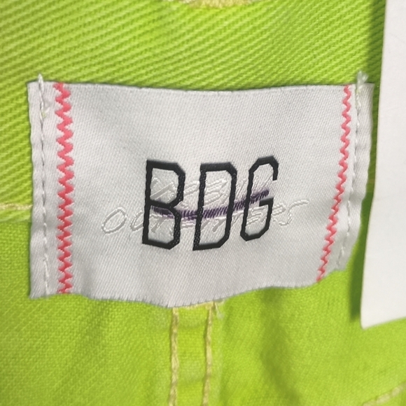 NWT BDG Longline Carpenter Denim Short — Green Wash Size 24 - Picture 11 of 13